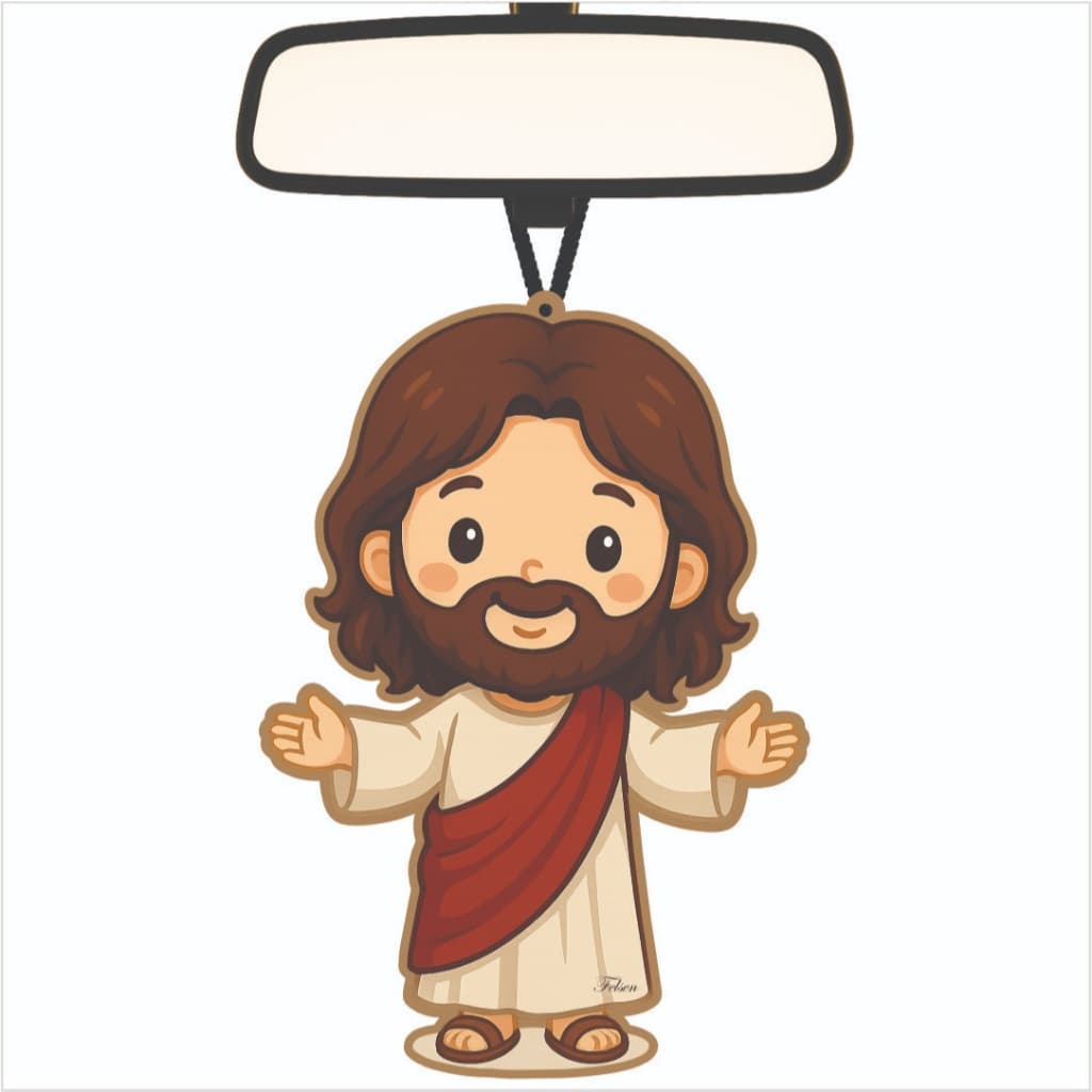 4 Cheirinho Aromatizante para Carro e Ambiente Jesus Religiosos Deus Odorizador Automotivo Ave Maria