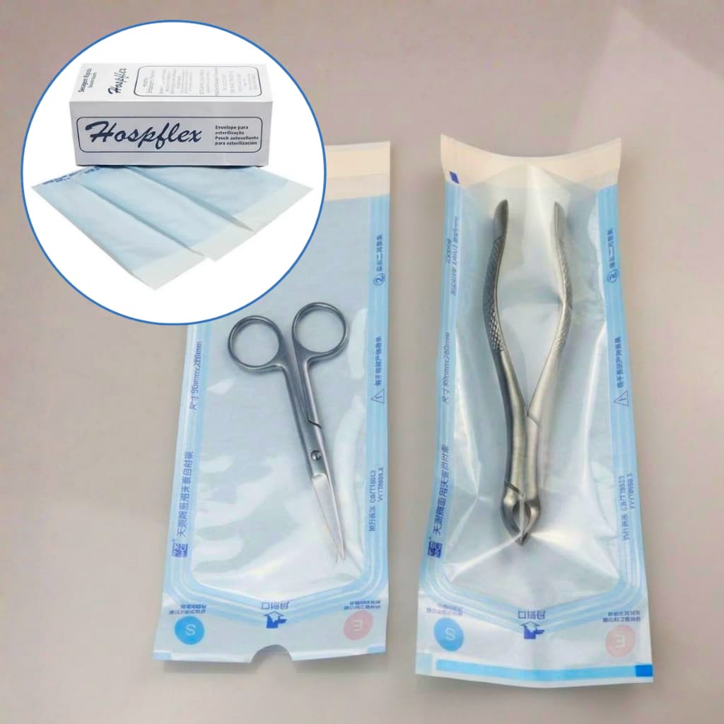 Envelope Autoselante de esterilização Caixa c/ 100 Unidades