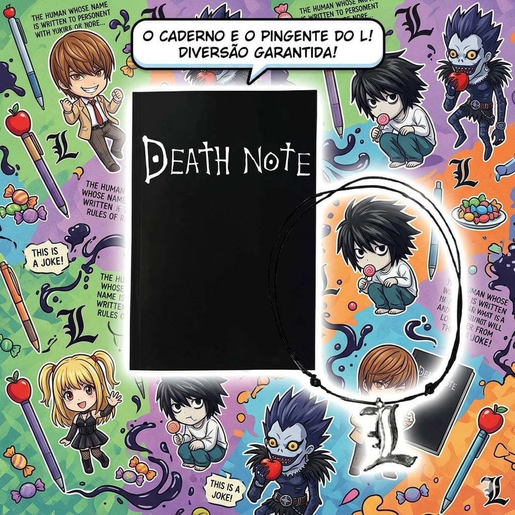 Caderno De Notas De Morte Anime Conjunto De Caderno Colar Para Presente Diário