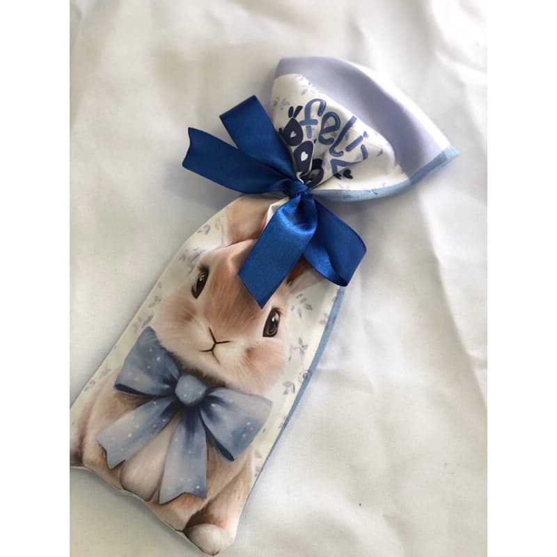 Saquinho para Bis personalizado Páscoa com laço