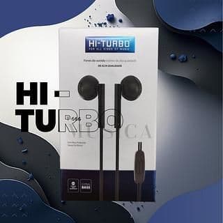 Fone De Ouvido Com Fio Com Borracha Música Hi Turbo T-666
