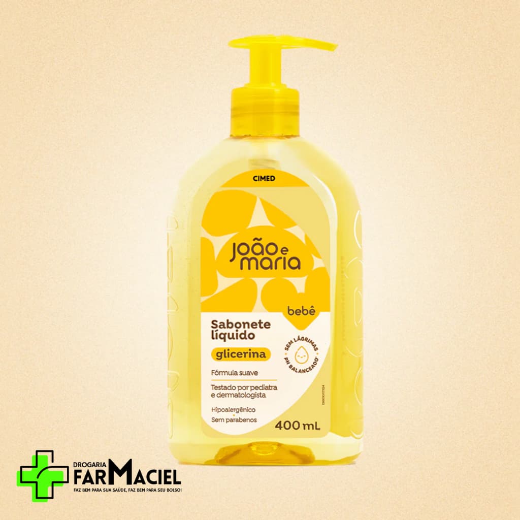 Sabonete Líquido Glicerina 400ml João e Maria Cimed