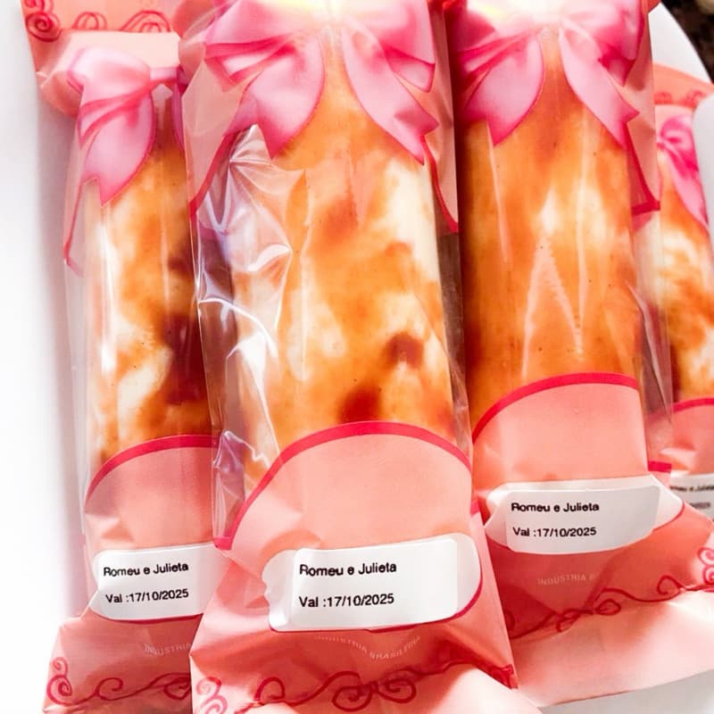 Embalagem Higiênica Geladinho 7x19cm Sacolé Dindin Chup-chup Laco Rosa Escolha a Qtde