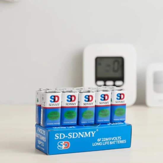 Kit 2 Packs Com 10 Unidades De Baterias 9V 6F22 Alta Durabilidade Sd-sdnmy