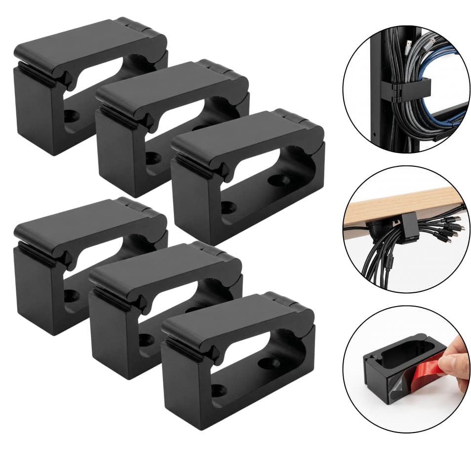 Kit Passa Fio Click Autocolante Organizador De Cabos Esconder Fios Mesa Setup Gamer Home Office