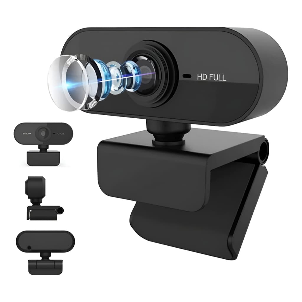 Webcam Com Microfone Full Hd 1080p Usb Com Pc Notebook Live