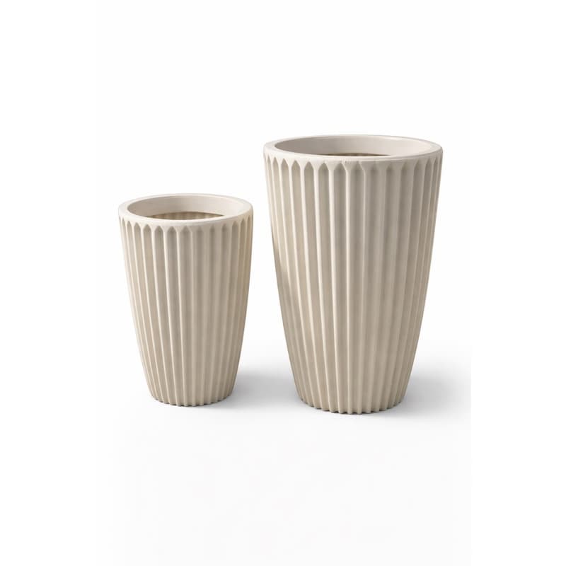 Kit 2 Vasos Decoração para Plantas Coluna Romana em polietileno N1 N2