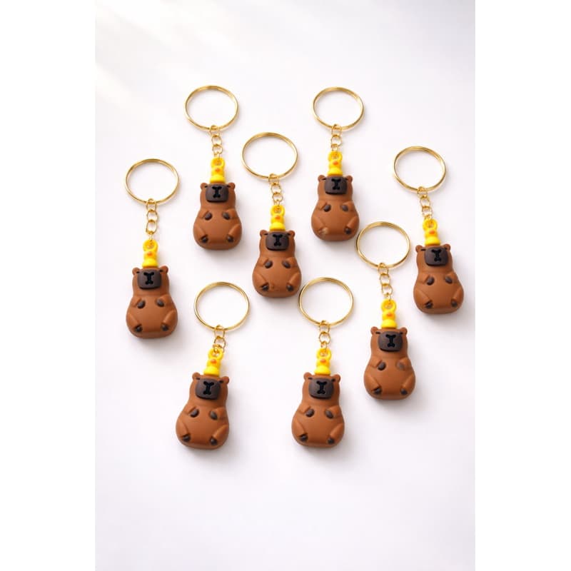 KIT 10 CHAVEIROS CAPIVARA EMBORRACHADO