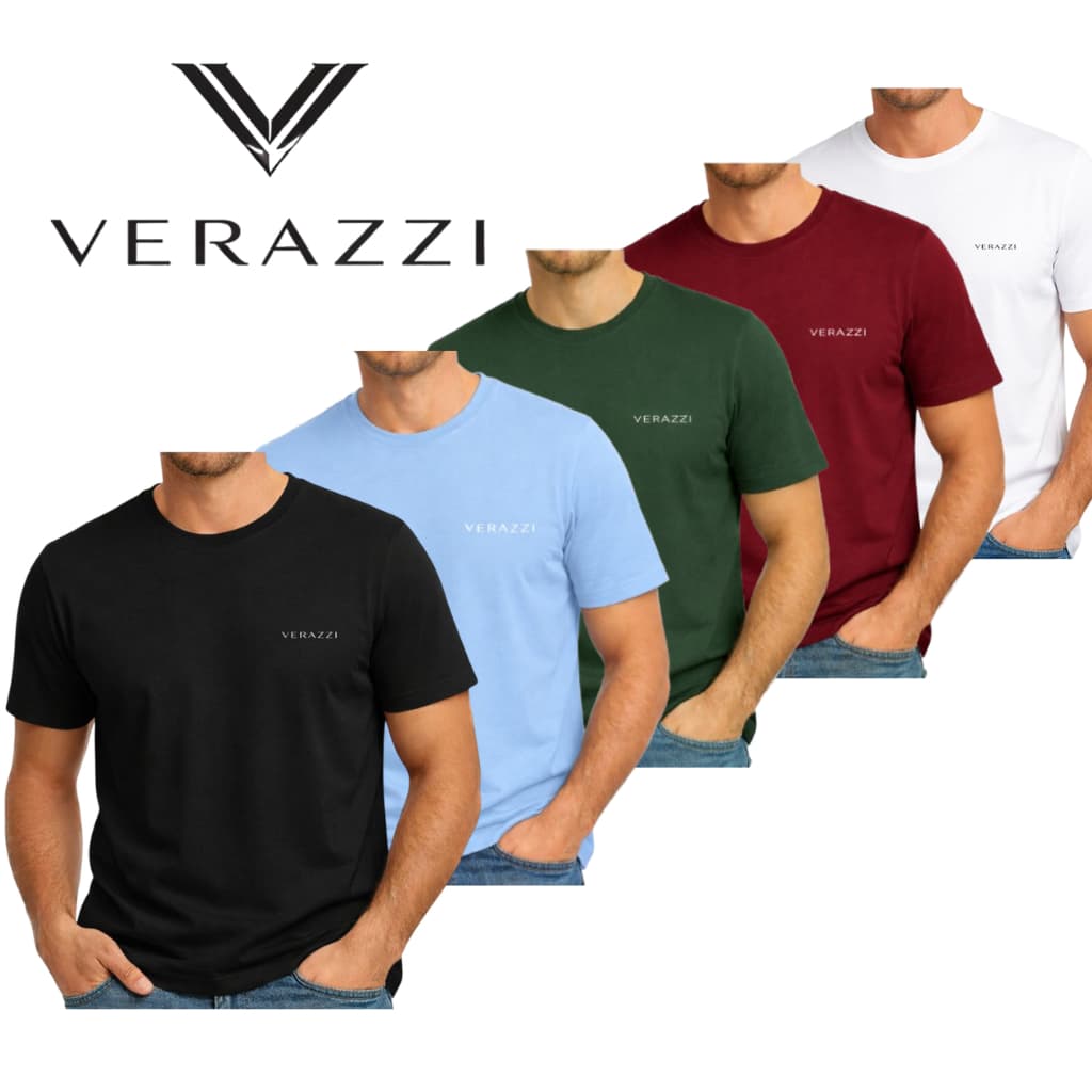 kit 5 camisetas - Camisa Masculina