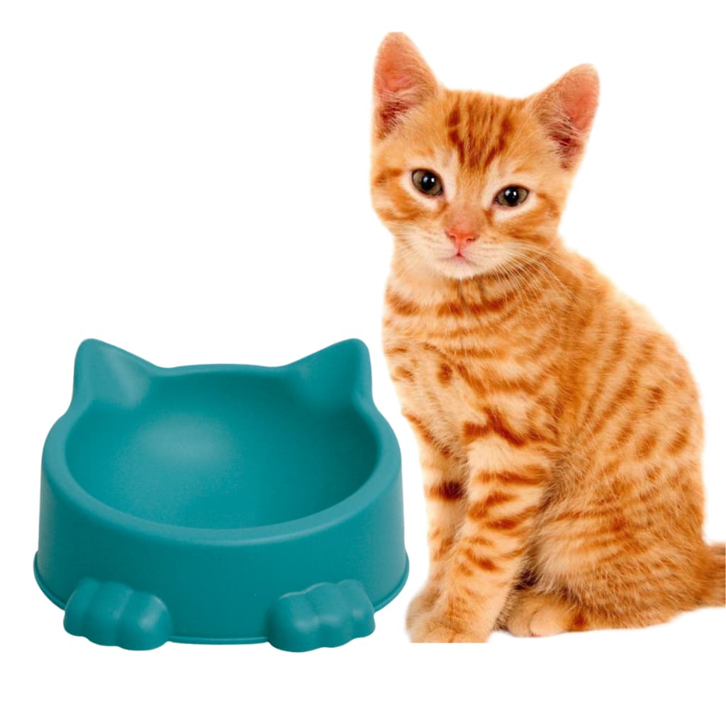 COMEDOURO / BEBEDOURO DE PLASTICO PARA GATOS 200ML