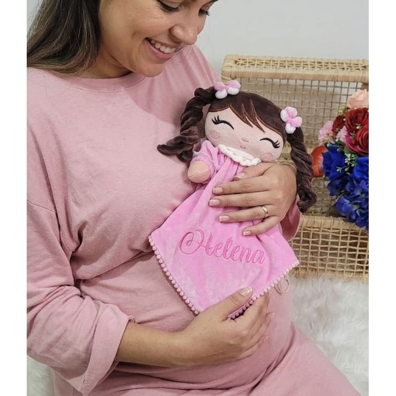 naninha cacheada 02 personalizada com nome do bebê