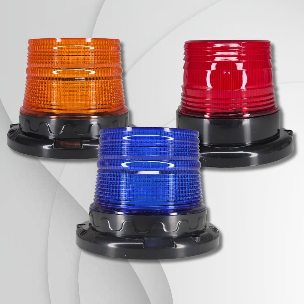 ASX - Giroflex Giroled Pequeno Super Led 8 Efeitos Strobo + Pisca com Imã bivolt 12v/24v