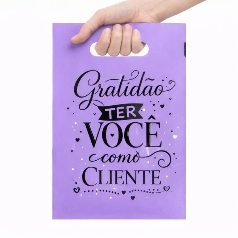 Kit Sacolas Personalizadas Plastico Frases Boca Vasada Palhaço 30x40 Kit 50 Unidades