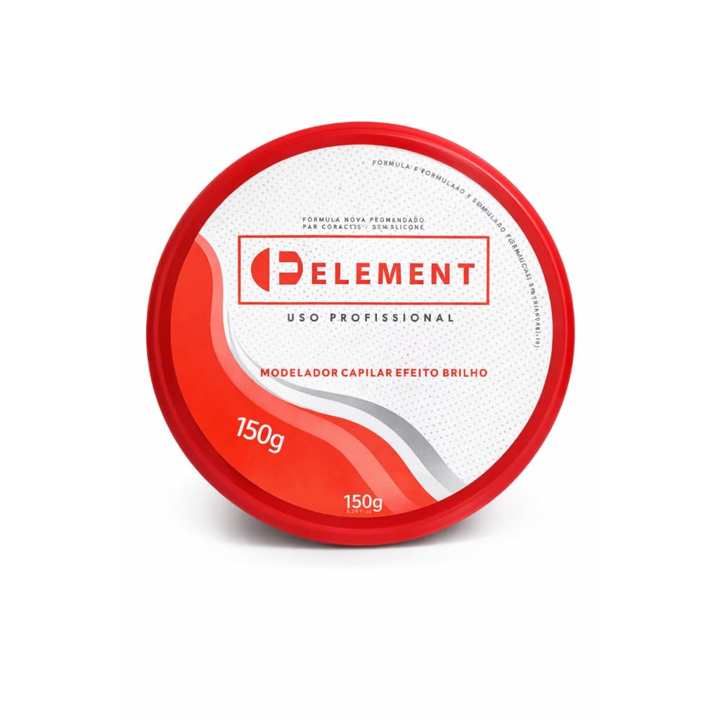 Pomada Modeladora Cera Capilar Efeito Brilho Element Uso Profissional