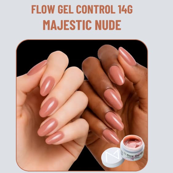 Flow gel Control MAJESTIC NUDE 14g Alongamento Majestic Nails