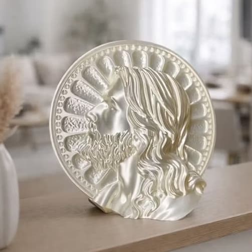 Escultura Sagrada Jesus Cristo – Branco Perolado Premium