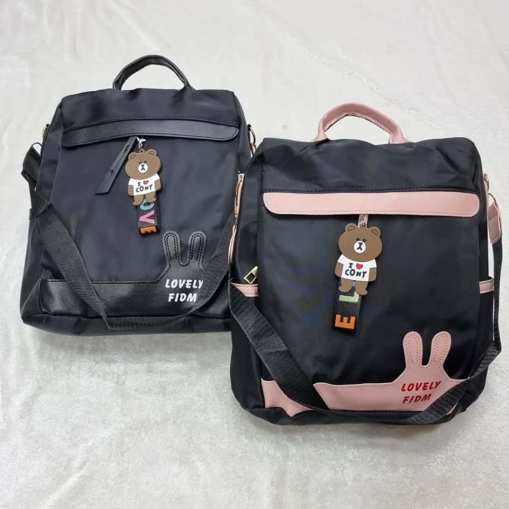 Mochila feminina média impermeável dia a dia em duas cores