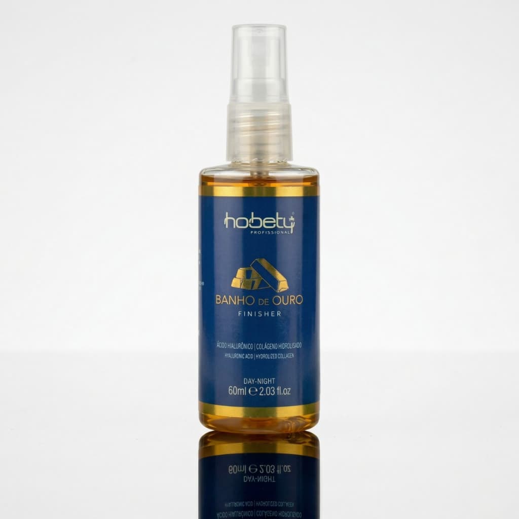 Finalizador Leave-in Banho De Ouro Hobety 60ml - Reparação e Brilho