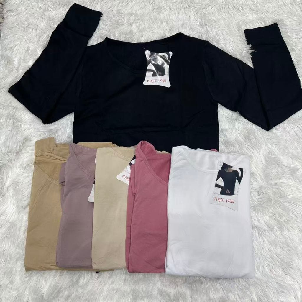Blusa Térmica Feminina Manga Longa Segunda Pele Inverno Confortável Ajustada Básica