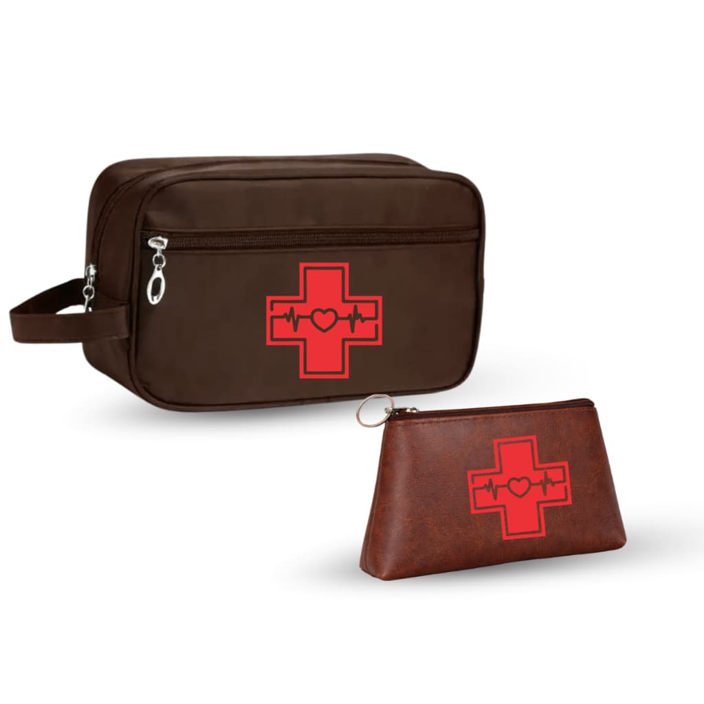 Kit 2 Bolsas para Remédio Medicamentos Resistente Portátil