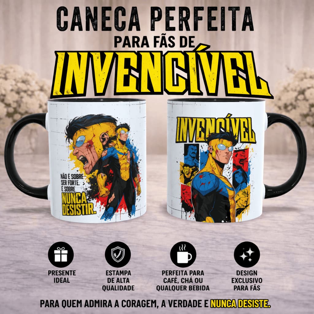 Caneca Série Invencível | Presente Perfeito para Fãs