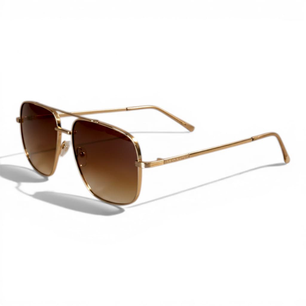 Óculos de Sol Aviador GRANDVIEW com Proteção UV400, Lentes Gradiente Premium e Design Elegante