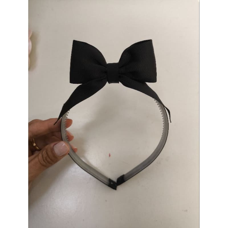 Tiara Alice Inquebrável Antiderrapante com Laço Luxo 🎀
