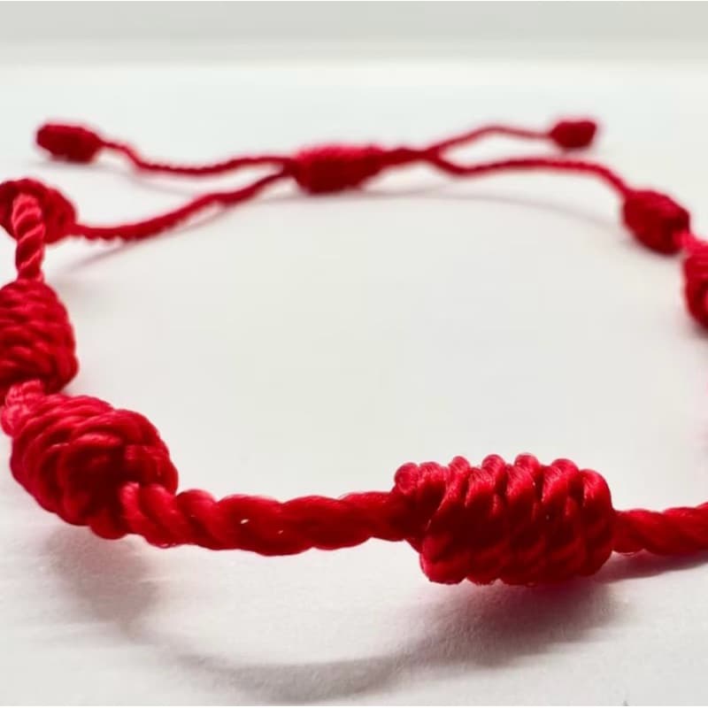Pulseira 7 Nós Proteção/ contra Energia Negativa/Pulseira 7 Nós Vermelha Proteção Espiritual Contra Inveja/MauOlhado