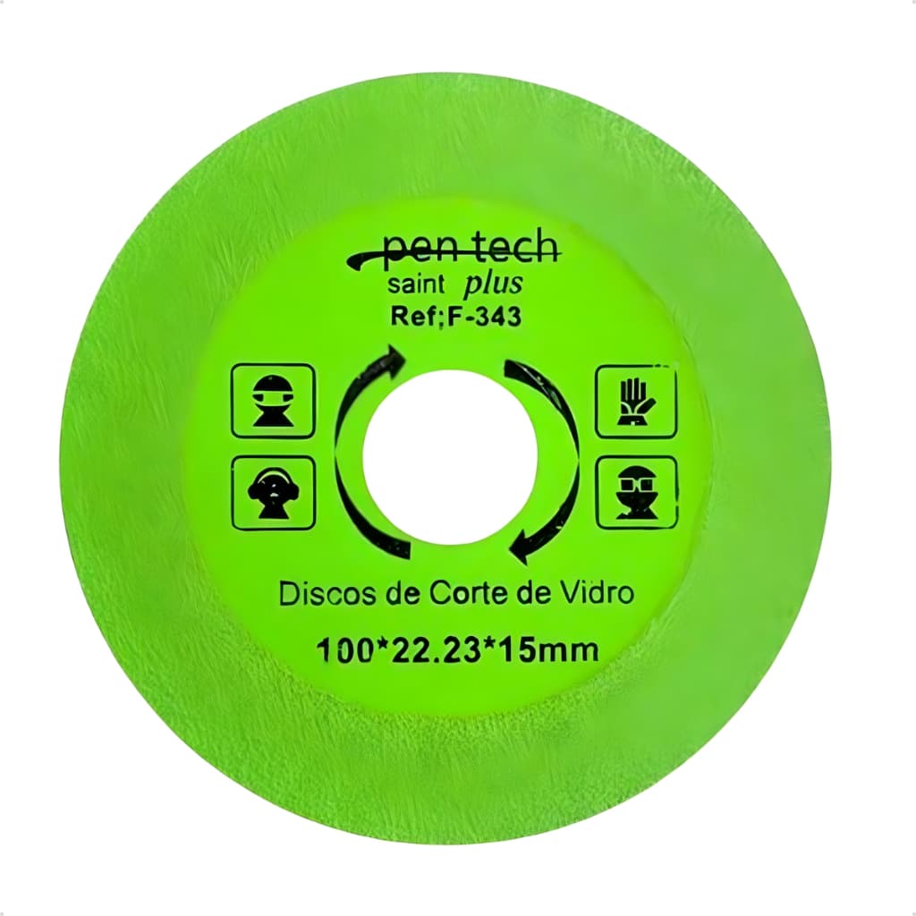 Disco Diamantado 100x22mm Corte Vidro Porcelanato Cerâmica Mármore Não Lasca Resistente Profissional