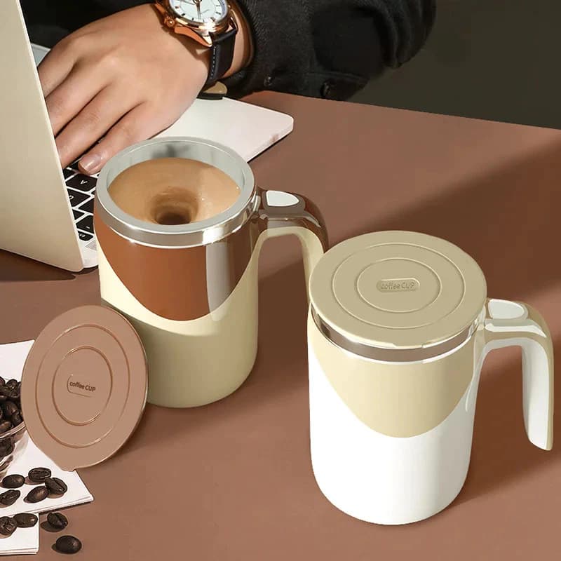 Caneca Copo Misturador Inox Automático Elétrica 380ml Mixer Portátil Bebidas Batidas