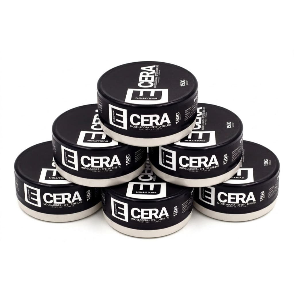 6 CERA MODELADORA EFEITO BRILHO 150G EVOLUTION BARBER