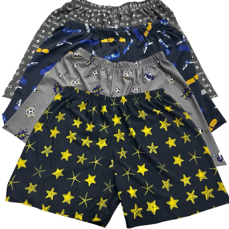 kit 5 Samba Canção Infantil Menino cueca pijama Malha Fria qualidade