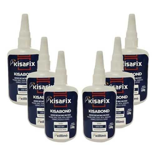 SUPER BOND COLA ADESIVO INSTANTANEA MULTIUSO KISABOND KISAFIX KIT 6 UNIDADES