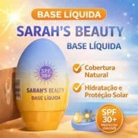 Base liquida sarah´s beauty spf30+ cobertura natural hidratação e proteção solar