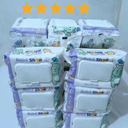 kit 900 unidades lencinho umedecido bebe show sem de álcool Top