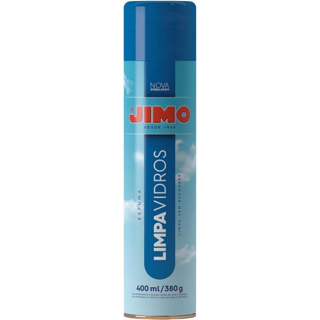 JIMO Limpa Vidros Carro Vitrine Janela Espenho Espuma Limpadora N�o Escorre Inovador Aerossol 400ml