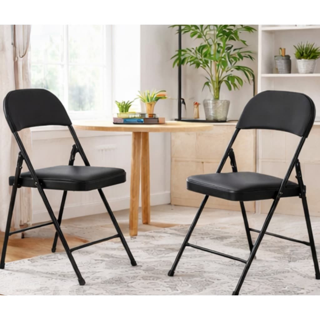 Cadeira Dobrável Portátil Encosto Assento Almofadado Boteco Chair Dance Bares Suporta 160kgs