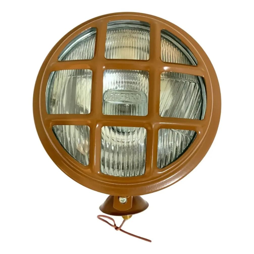 Farol Trator Valmet 60 62 65 80 85 86 Com Grade Proteção Lente Vidro e Lâmpada