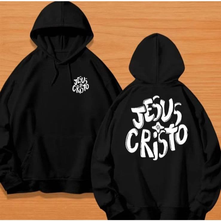 MOLETOM UNISSEX STREETWEAR PERSONALIZADA ESTAMPA JESUS CRISTO