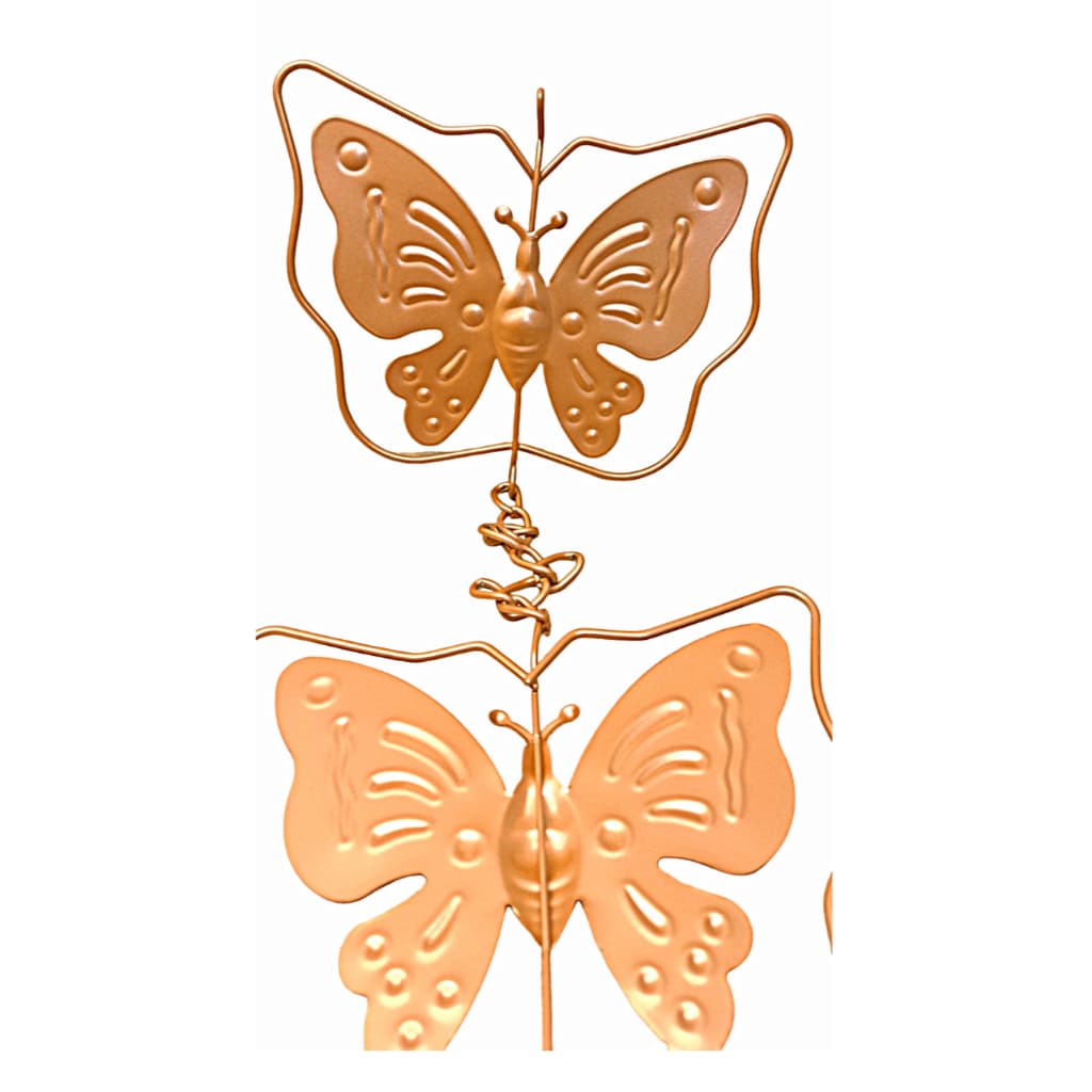 CORRENTE CHUVA METALICA DECORATIVA JARDIM NA COR BRONZE, COM 1 METRO DE COMPRIMENTO