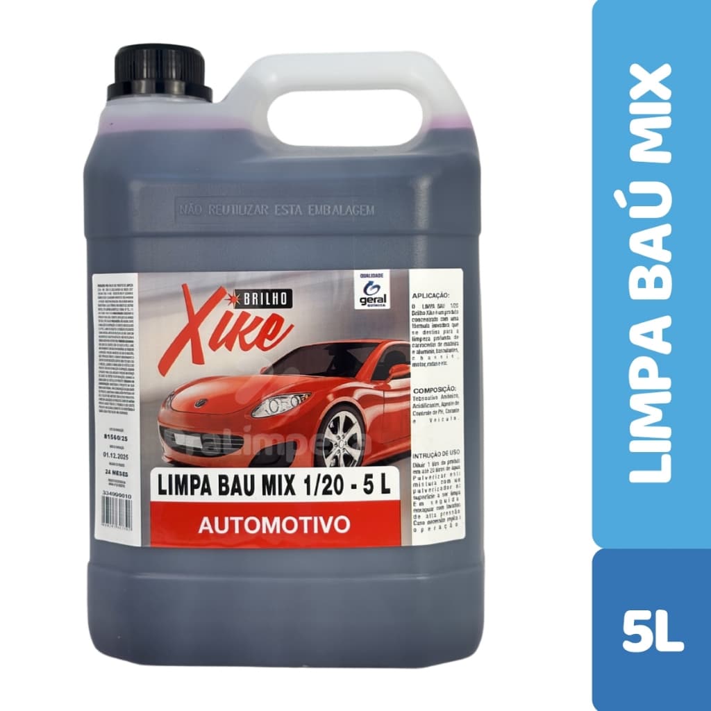 Limpa Baú 1/20 5L | Limpeza Pesada Caminhão Alumínio | Alta Performance Automotiva