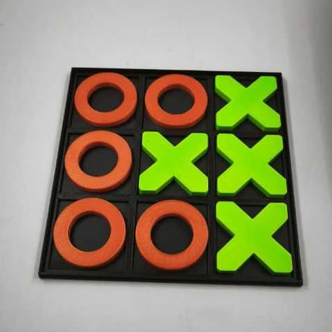 Jogo da velha Peças coloridas tamanho 15X15cm Plástico