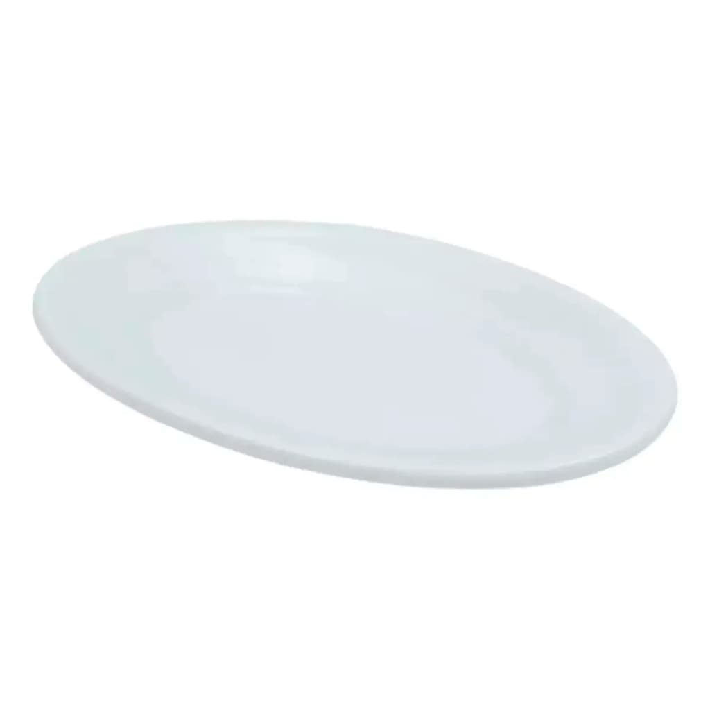 Travessa de Porcelana Branca 26cm Rasa – Perfeita para Servir com Elegância