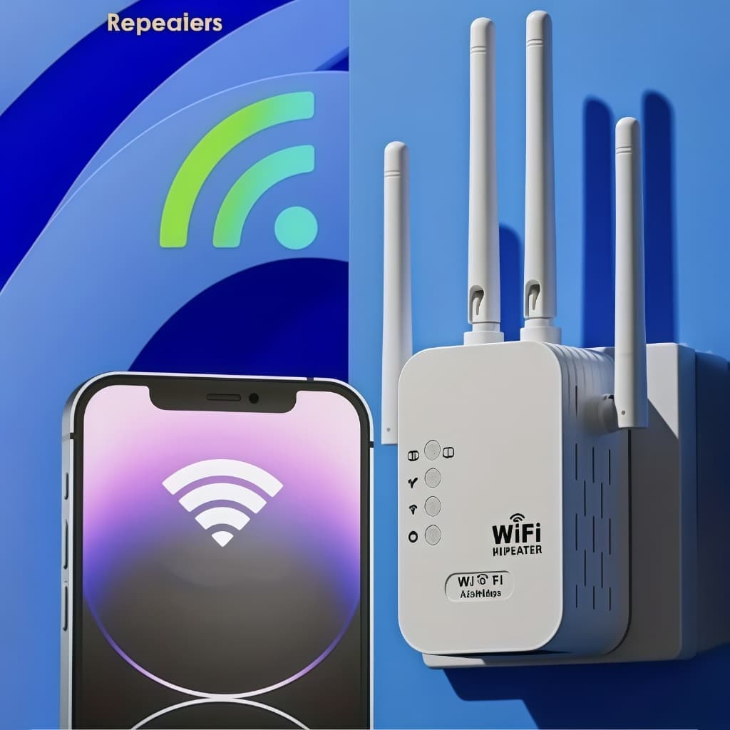 Repetidor WiFi 1200 Mbps - Amplificador de Sinal Ultra Rápido (110V/220V) - Cobertura Potente-G8