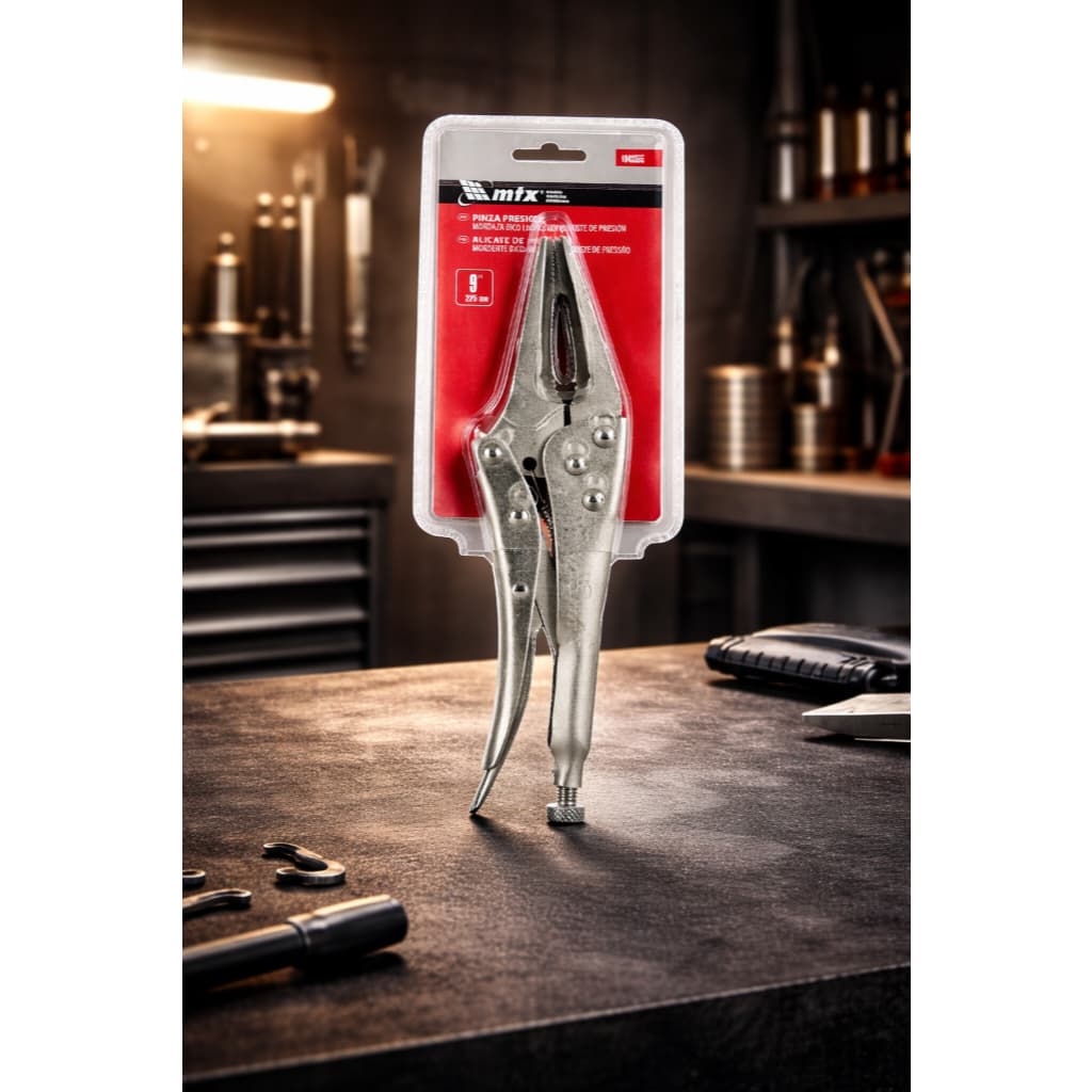 Alicate de pressão mordente longo 9 polegadas 225 MM  ferramenta marca MTX