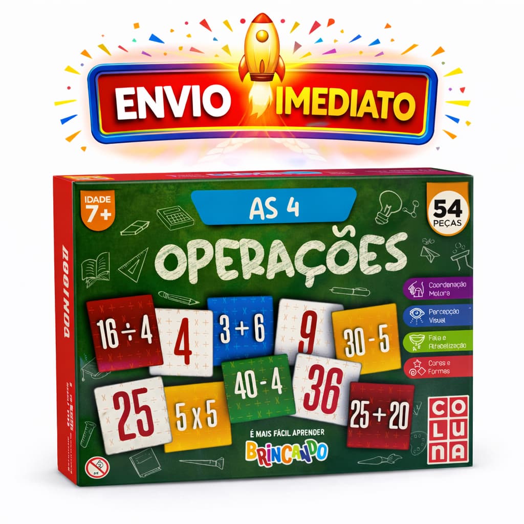 Jogo As 4 Operações Linha Brincando Coluna