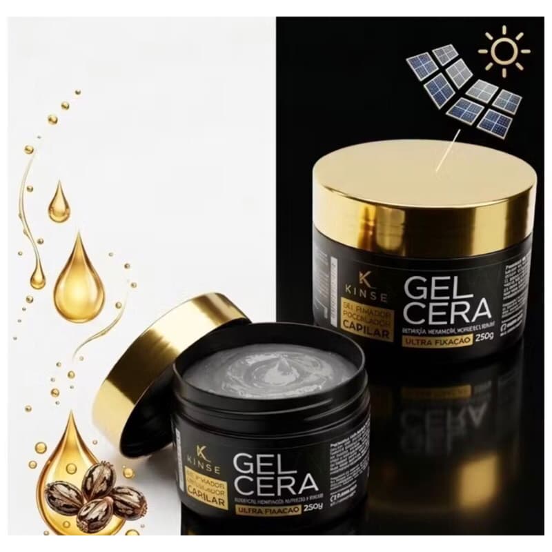 2 unidades Gel Cera Baby Hair Ultra Fixação Modelador Capilar 250g