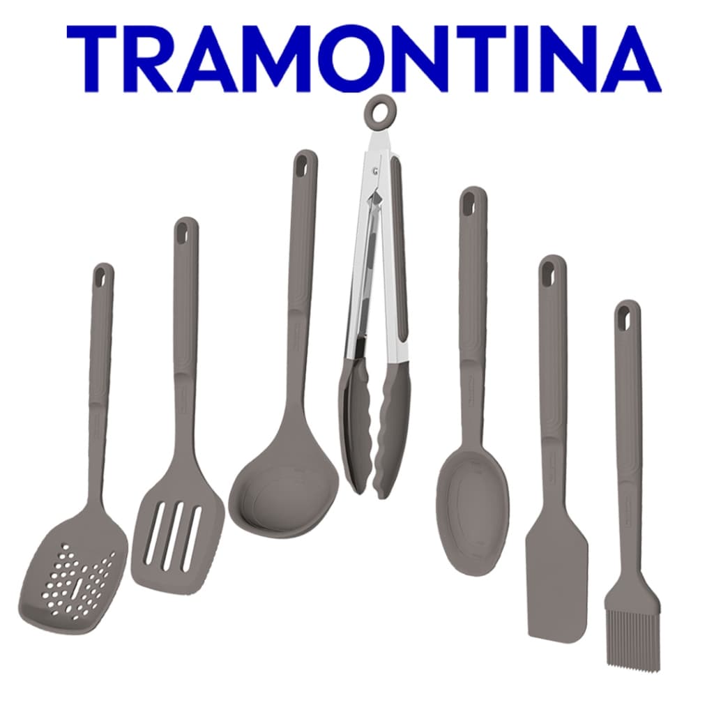 Jogo De Utensílios Tramontina Softta Em Silicone 7 Peças