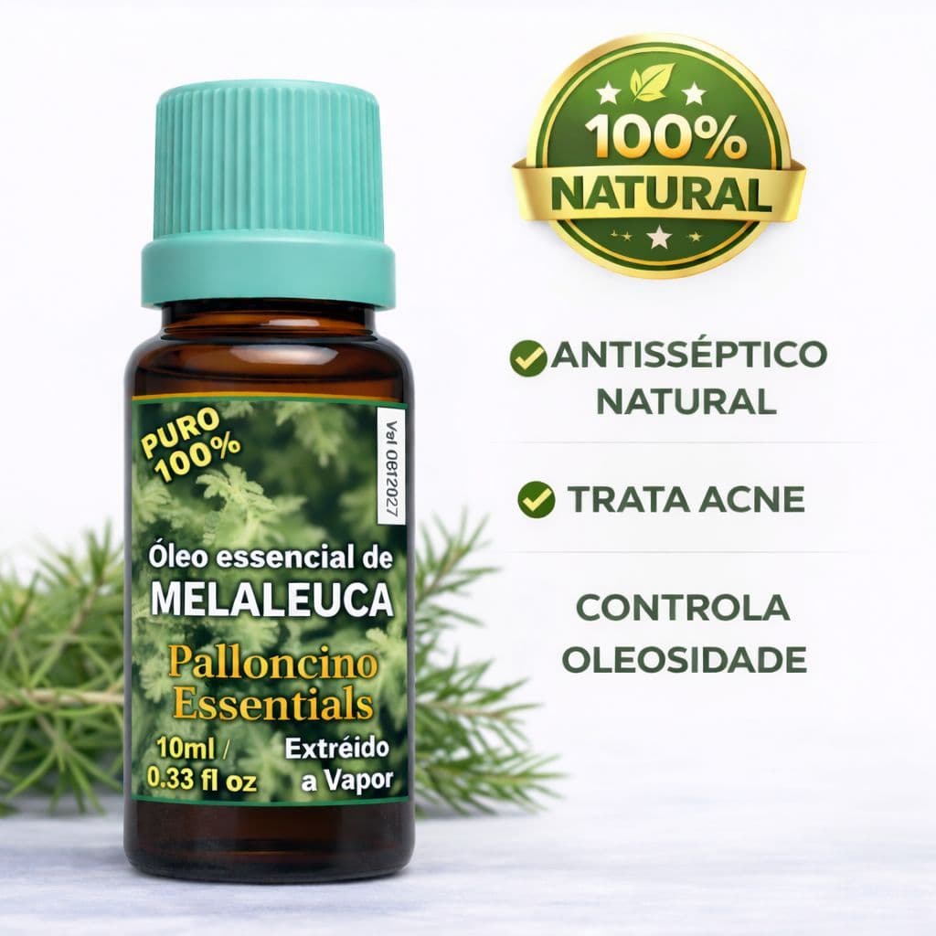 Óleo Essencial Melaleuca 10ml 100% Puro Natural Aromaterapia