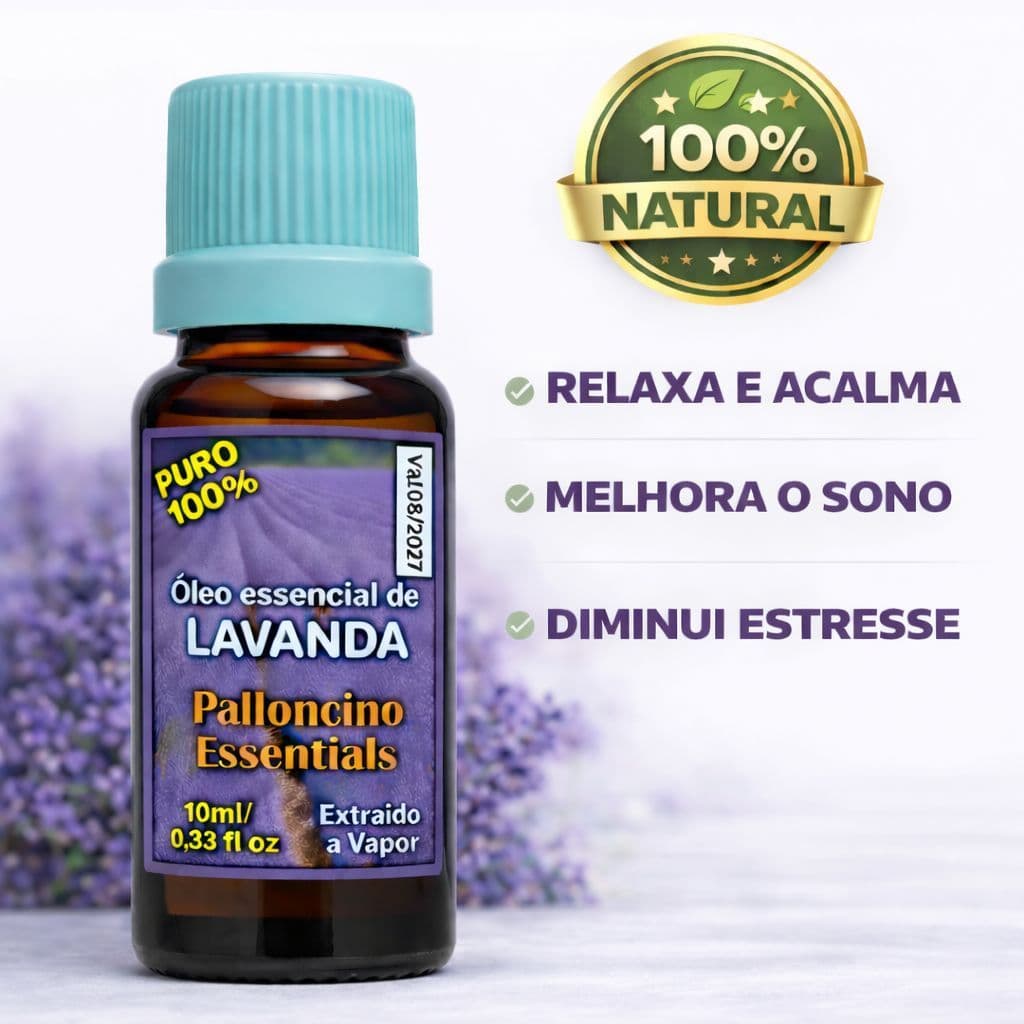 Óleo essencial de lavanda 10ml  - calmante natural, sono tranquilo